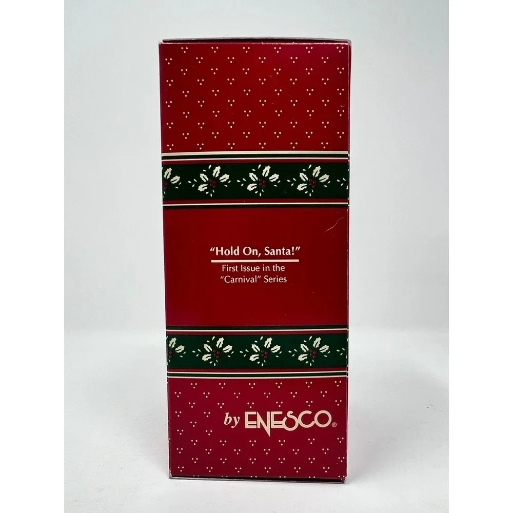 Enesco Ornament Unisex OS Red Excellent Hold On Santa Carnival Series 167088